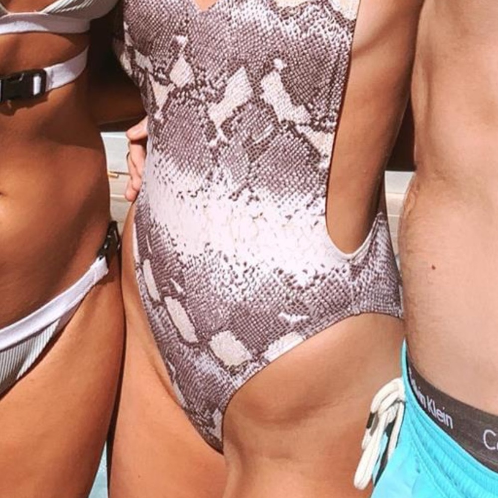 One piece bathing suit